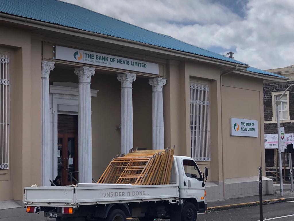 BANK OF NEVIS NOW IN ST.KITTS . INDIGENOUS BANK MAKES MAJOR INVESTMENT